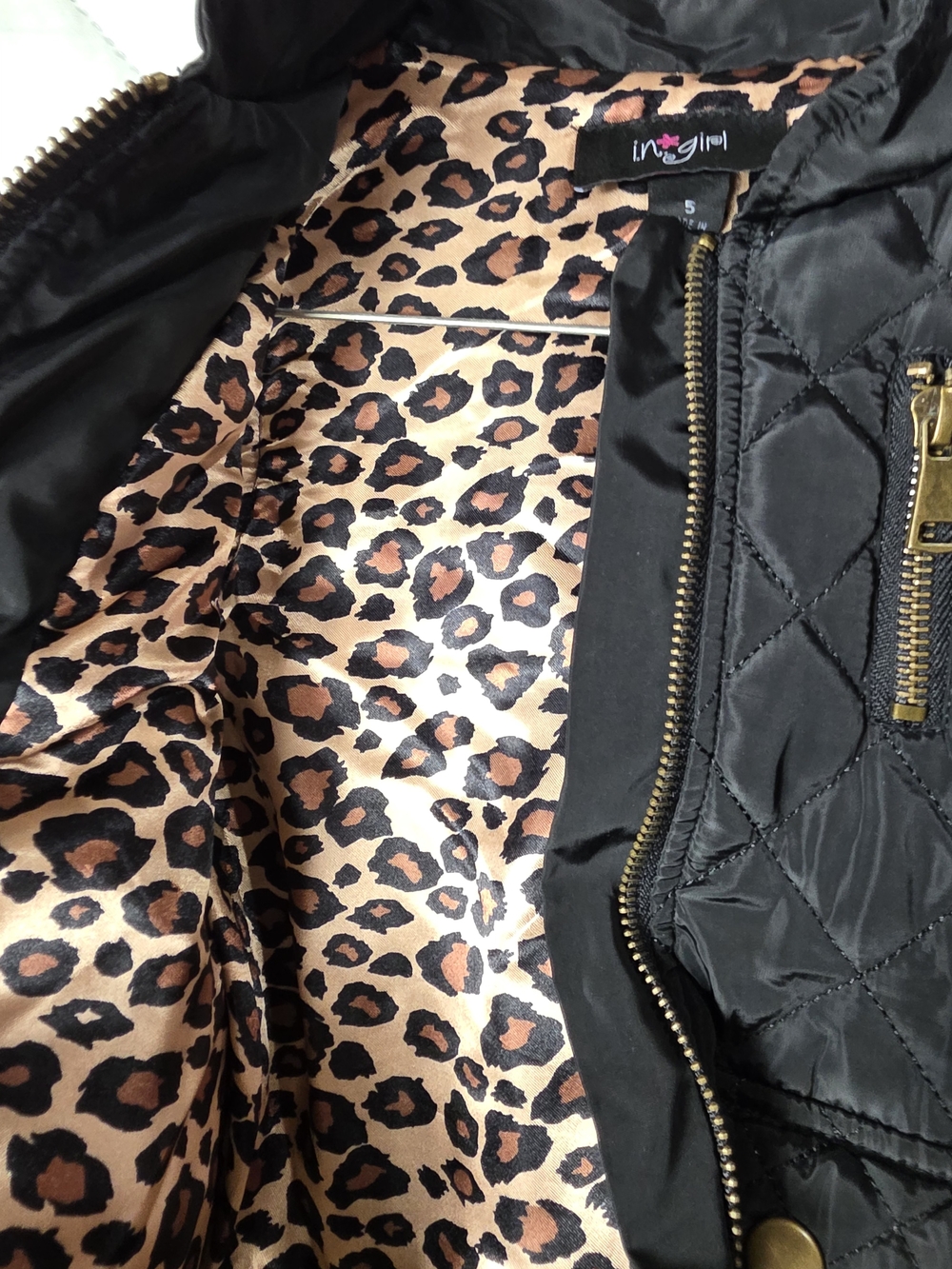 In Girls Black Gold Accent Quilted Jacket Vest
Size 5 - Picture 4 of 9